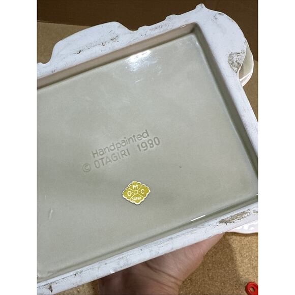 VTG 1980 Otagiri Handpainted Santa’s Cookie House Cookie Jar 11x7.5 - Picture 10 of 12